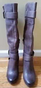 Arturo Chiang Buckle Leather Boots
